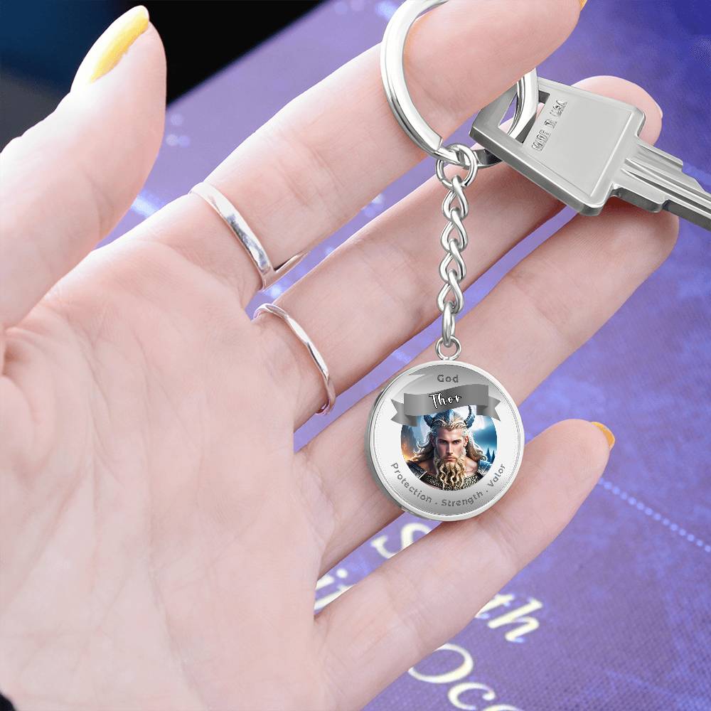 Thor - Affirmation Keychain For ProtectionStrength Valor- More Than CharmsMore Than Charms