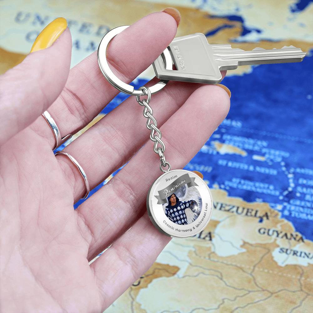 Dominions - Angelic Realms Affirmation Keychain For Cosmic Harmony & Universal Law- More Than CharmsMore Than Charms