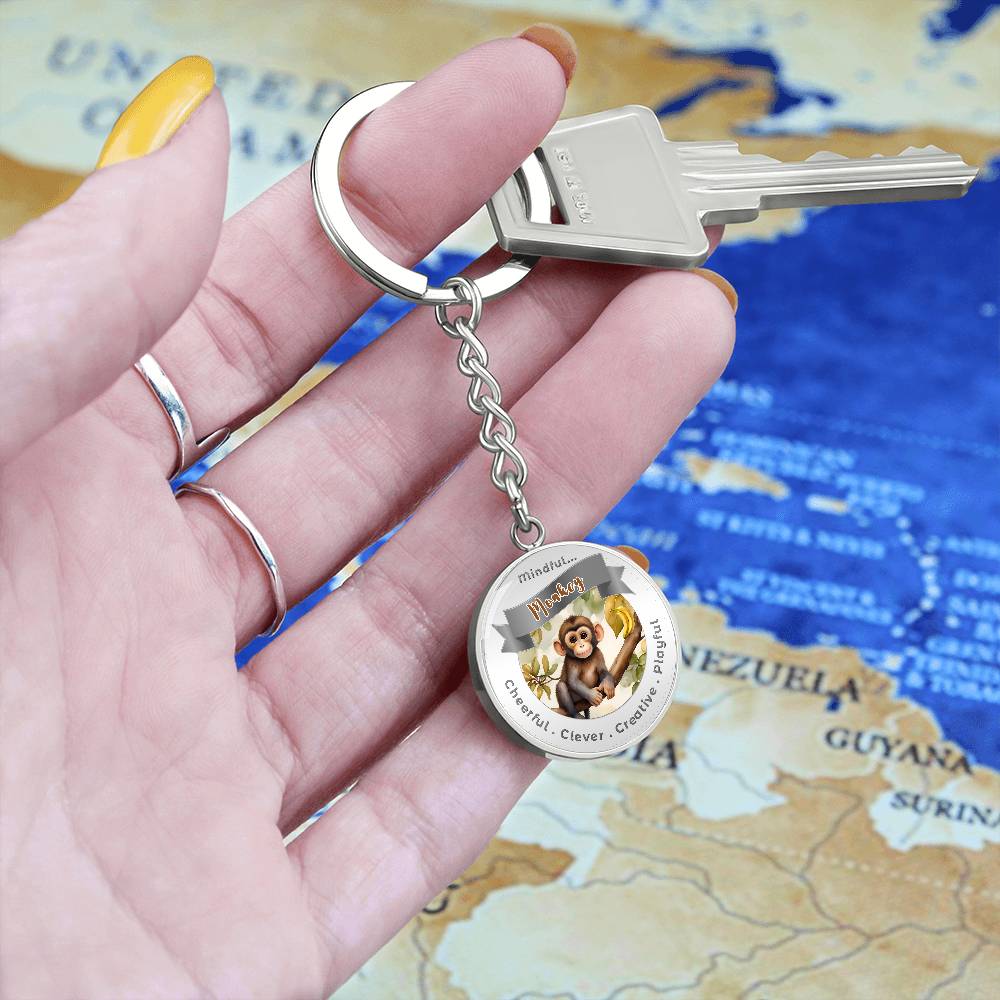 Monkey - Power Animal Affirmation Keychain - More Than CharmsMore Than Charms