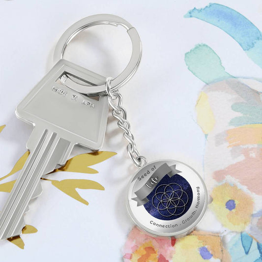 Seed of Life - Affirmation Keychain - More Than CharmsMore Than Charms