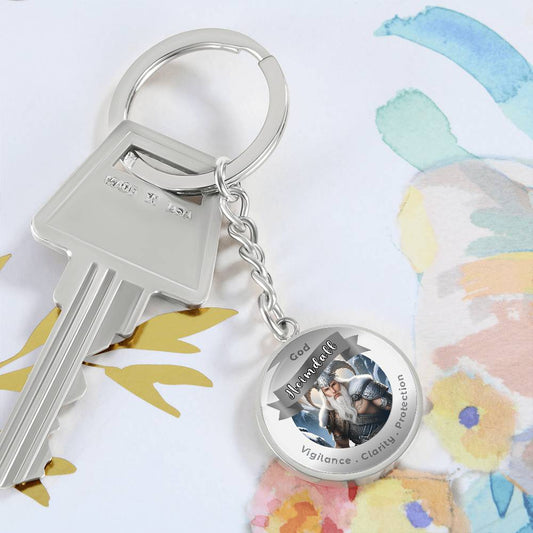 Heimdall - Affirmation Keychain For Vigilance Clarity Protection - More Than CharmsMore Than Charms