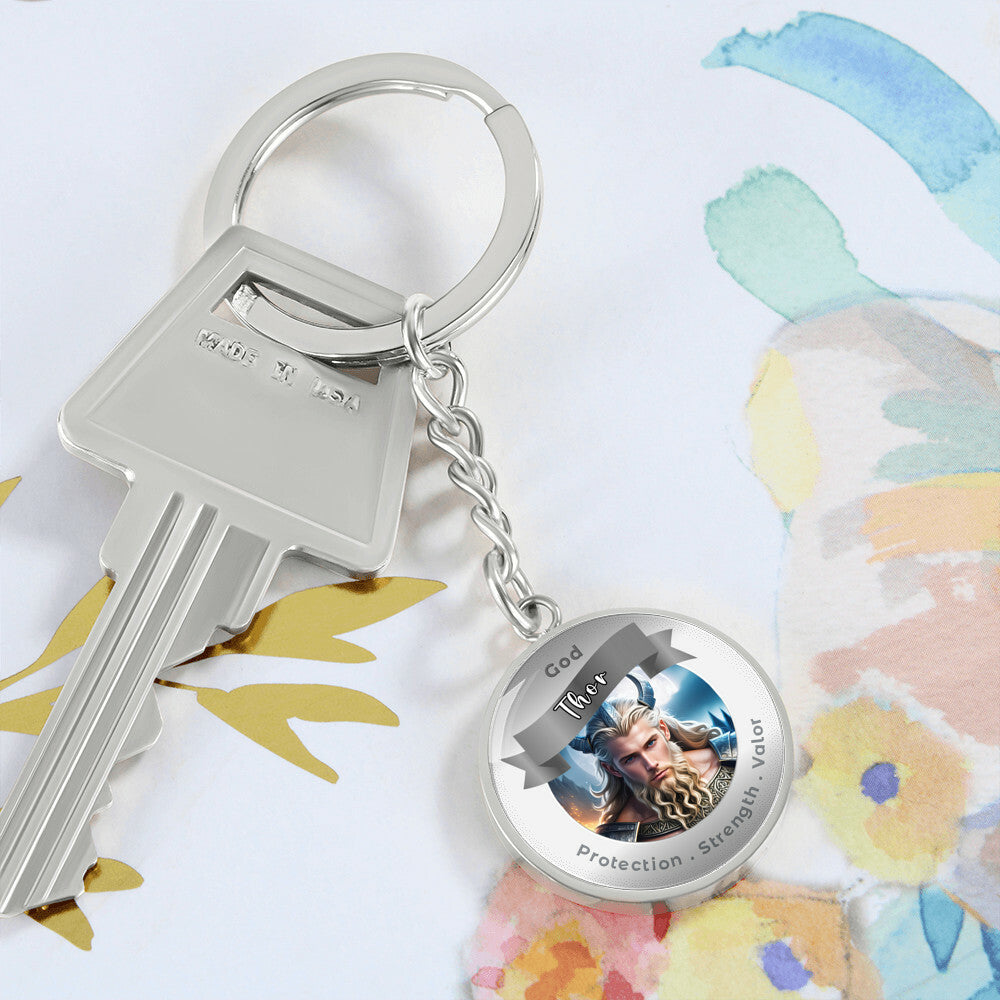 Thor - Affirmation Keychain For ProtectionStrength Valor- More Than CharmsMore Than Charms