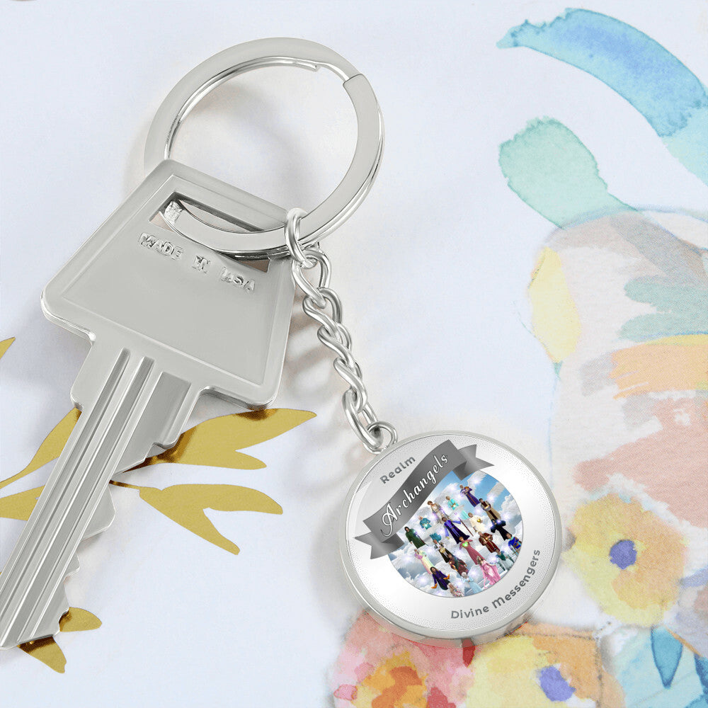 Archangels - Angelic Realm Affirmation Keychain For Divine Messengers - More Than CharmsMore Than Charms