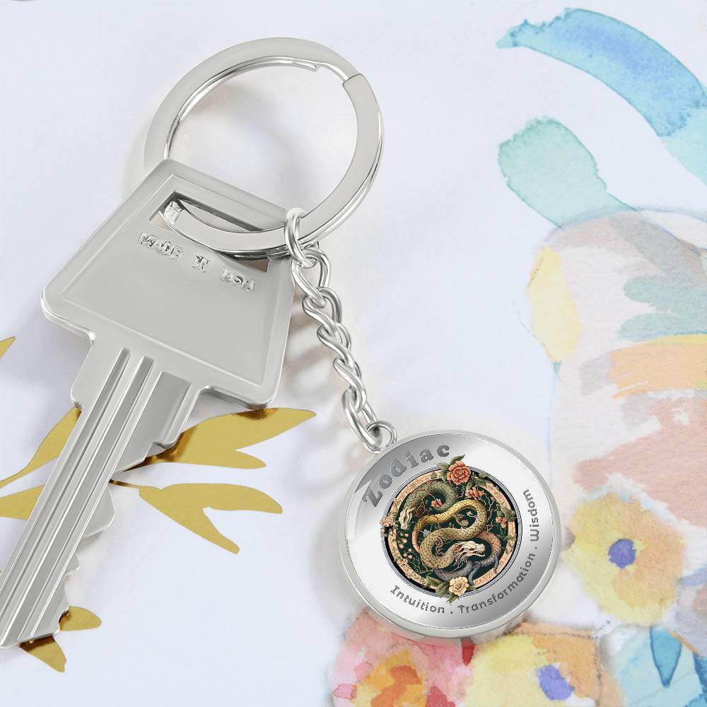 Snake - Chinese Zodiac - Affirmation Keychain - More Than CharmsMore Than Charms