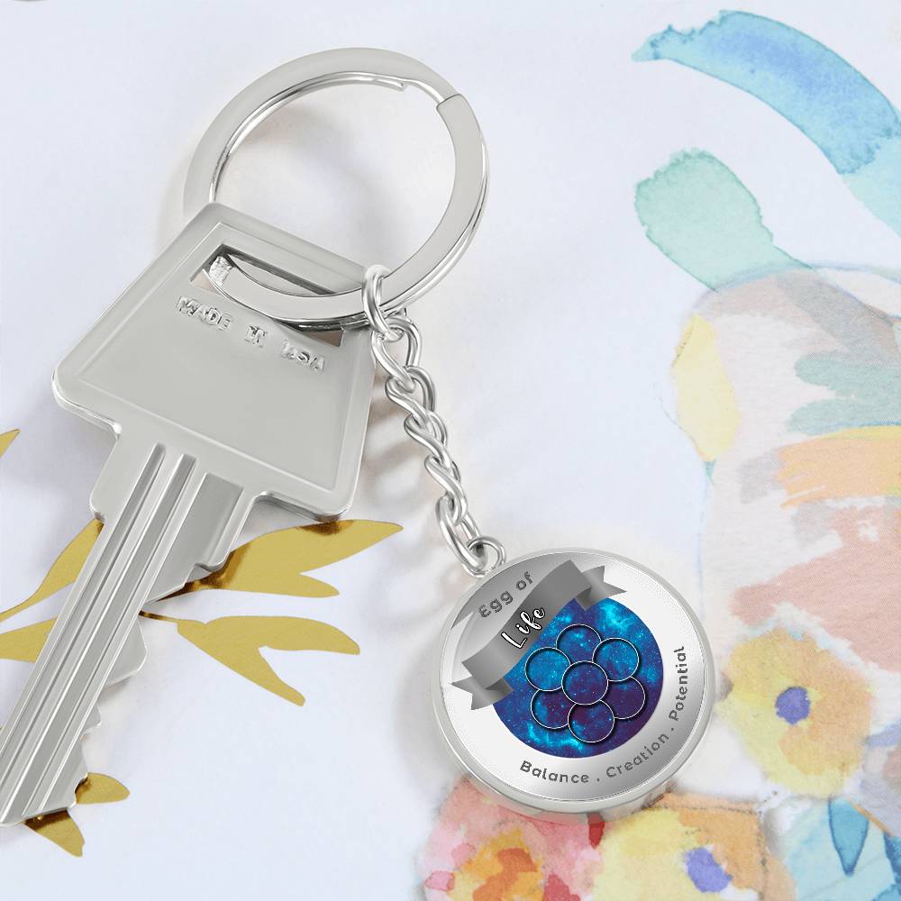 Egg of Life - Affirmation Keychain - More Than CharmsMore Than Charms