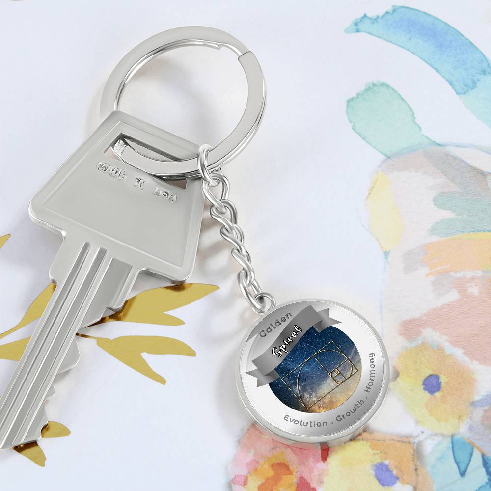 Golden Spiral - Affirmation Keychain - More Than CharmsMore Than Charms