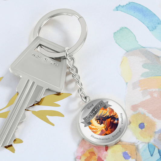 Tsohanoai - Affirmation Keychain For illumination Strength Vitality Loyalty- More Than CharmsMore Than Charms