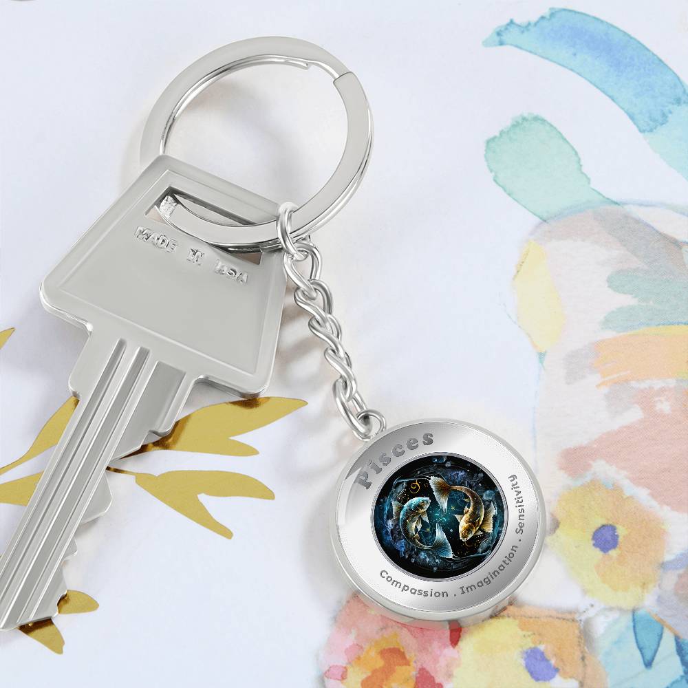 Pisces - Affirmation Keychain - More Than CharmsMore Than Charms