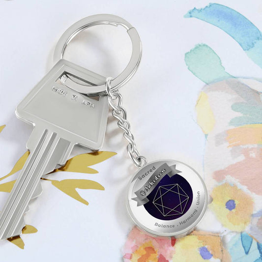 Octahedron - Affirmation Keychain - More Than CharmsMore Than Charms