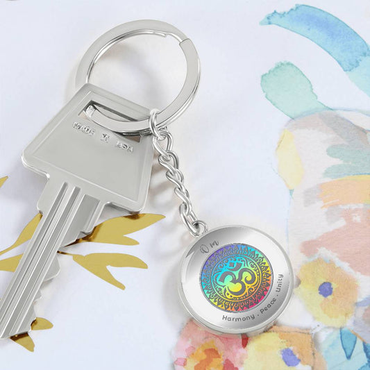 Om - Affirmation Keychain - More Than CharmsMore Than Charms