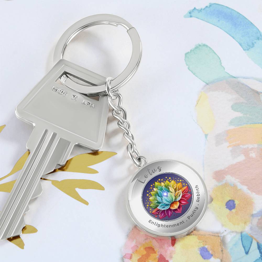 Lotus - Affirmation Keychain - More Than CharmsMore Than Charms
