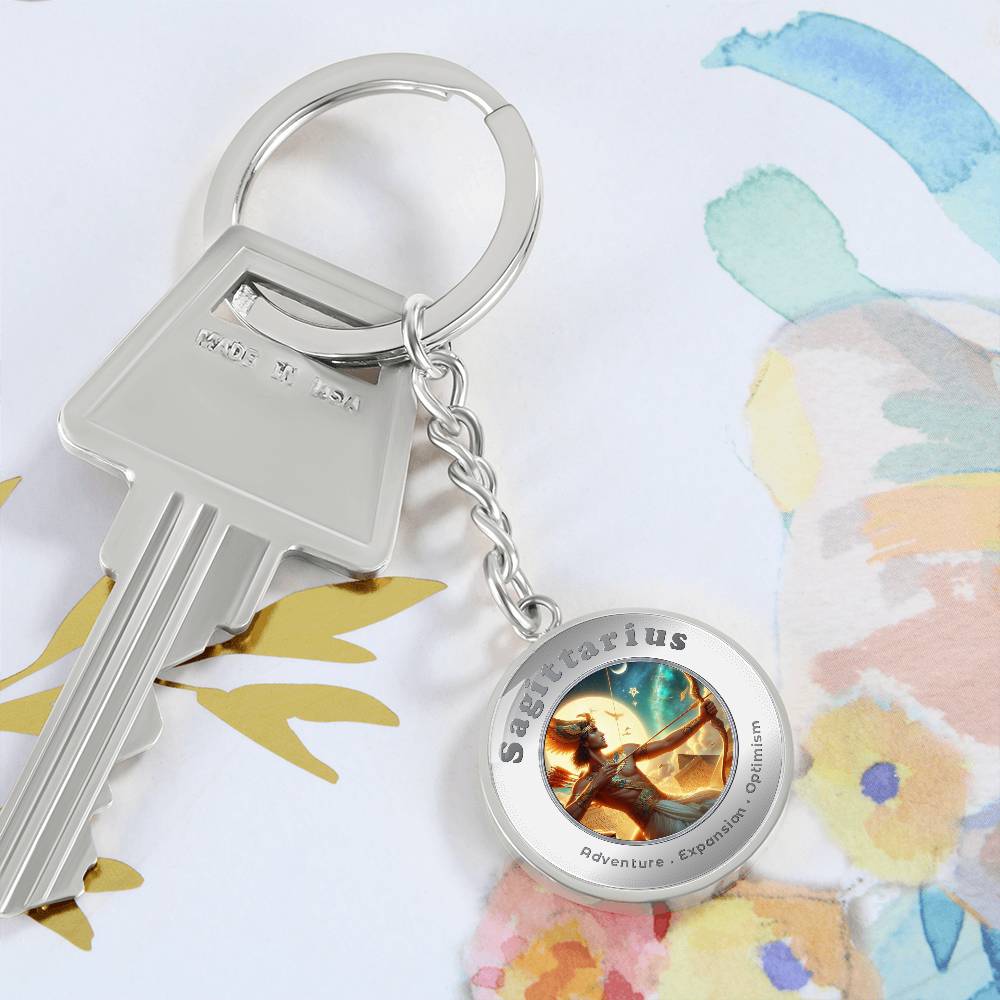 Sagittarius - Affirmation Keychain - More Than CharmsMore Than Charms