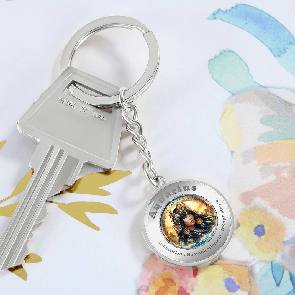 Aquarius - Affirmation Keychain - More Than CharmsMore Than Charms