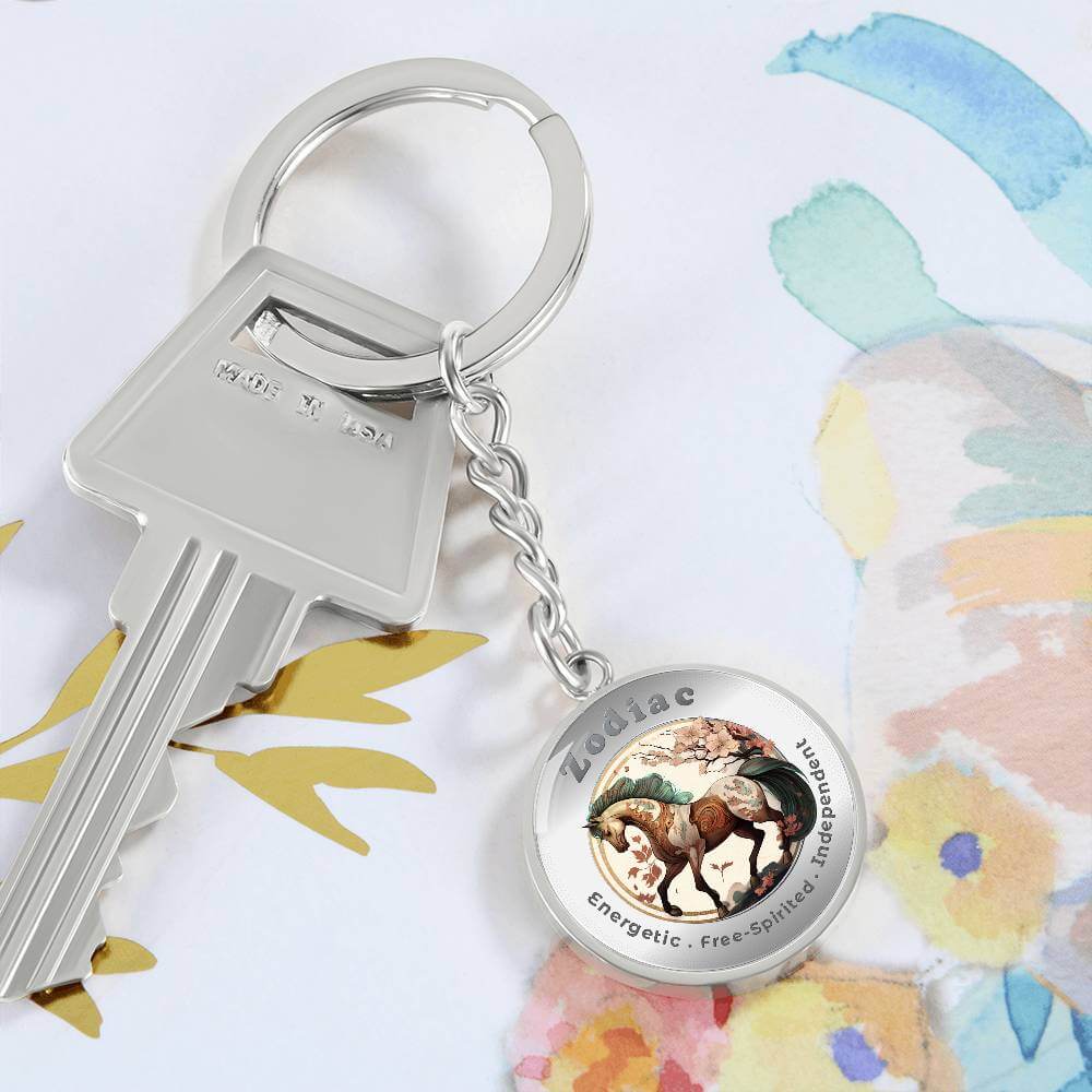 Horse - Chinese Zodiac - Affirmation Keychain - More Than CharmsMore Than Charms
