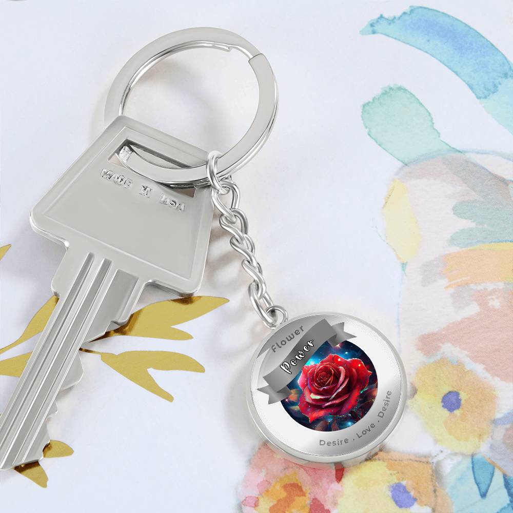 Rose - Affirmation Keychain - More Than CharmsMore Than Charms