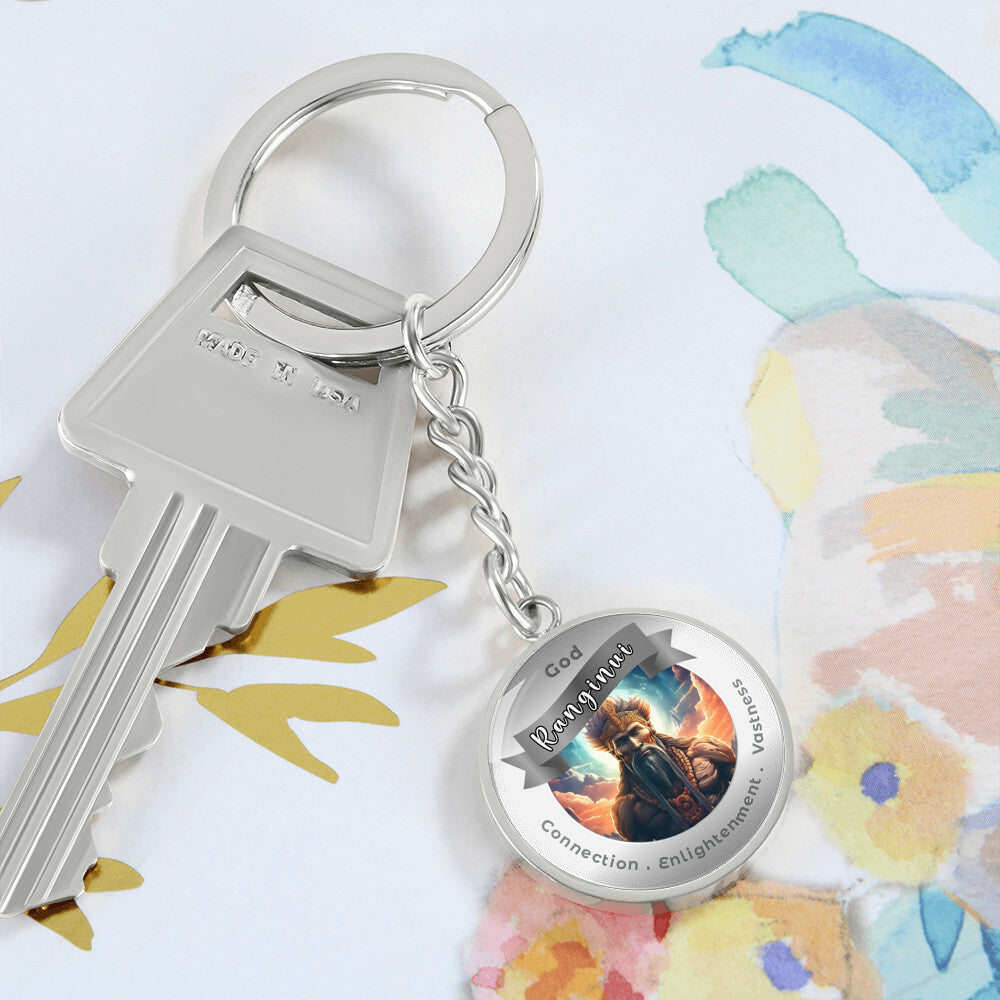 Ranginui- Affirmation Keychain For Connection Enlightenment Vastiness- More Than CharmsMore Than Charms