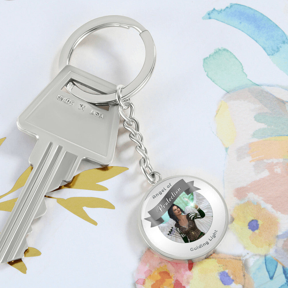 Protection - Guardian Angel Affirmation Keychain - More Than CharmsMore Than Charms