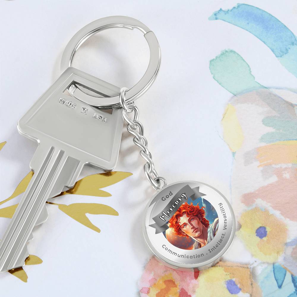 Mercury- Affirmation Keychain For Communication Intellect Versatility - More Than CharmsMore Than Charms