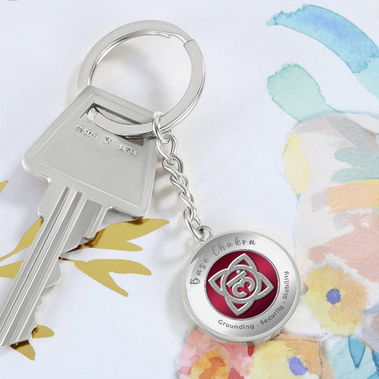 Base Chakra - Stability Grounding Security - Affirmation Keychain - More Than CharmsMore Than Charms