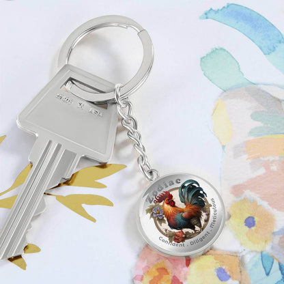 Rooster - Chinese Zodiac - Affirmation Keychain - More Than CharmsMore Than Charms