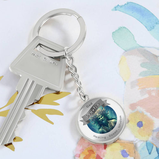 God Kanaloa - Affirmation Keychain For Healing Ocean Wisdom- More Than CharmsMore Than Charms