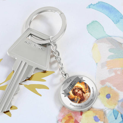 Apollo - Affirmation Keychain For. Creativity Healing Wisdom - More Than CharmsMore Than Charms