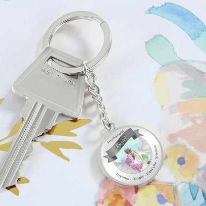 Archangel Raziel - Affirmation Keychain For Dreams, Magic, Past Life & Wisdom - More Than CharmsMore Than Charms