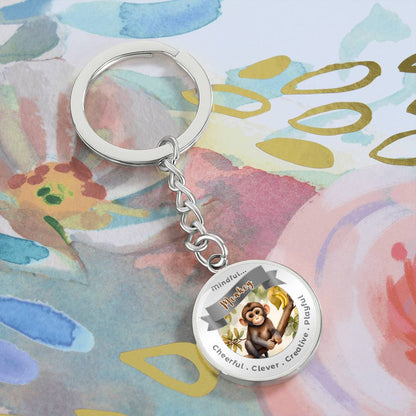 Monkey - Power Animal Affirmation Keychain - More Than CharmsMore Than Charms