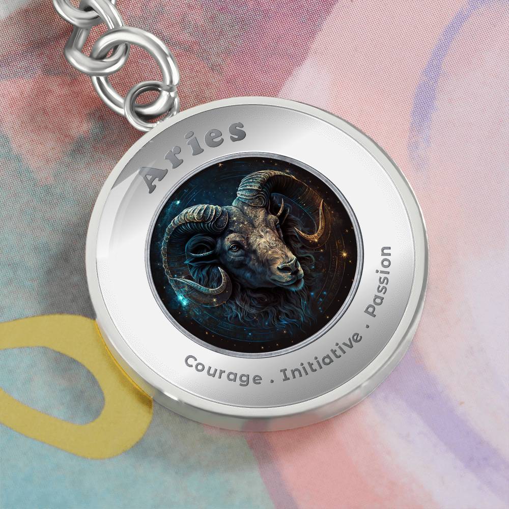 Aries - Affirmation Keychain - More Than CharmsMore Than Charms