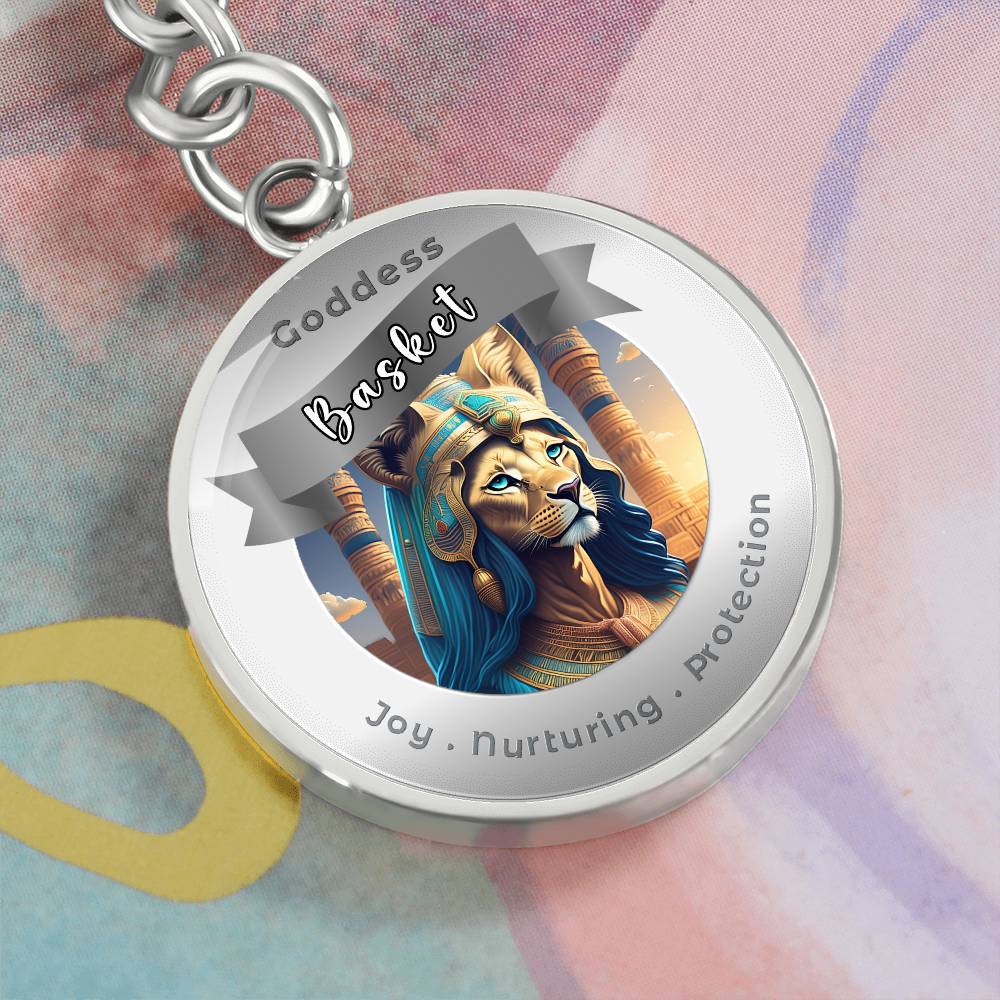 Basket - Affirmation Keychain For Joy Nurturing Protection- More Than CharmsMore Than Charms