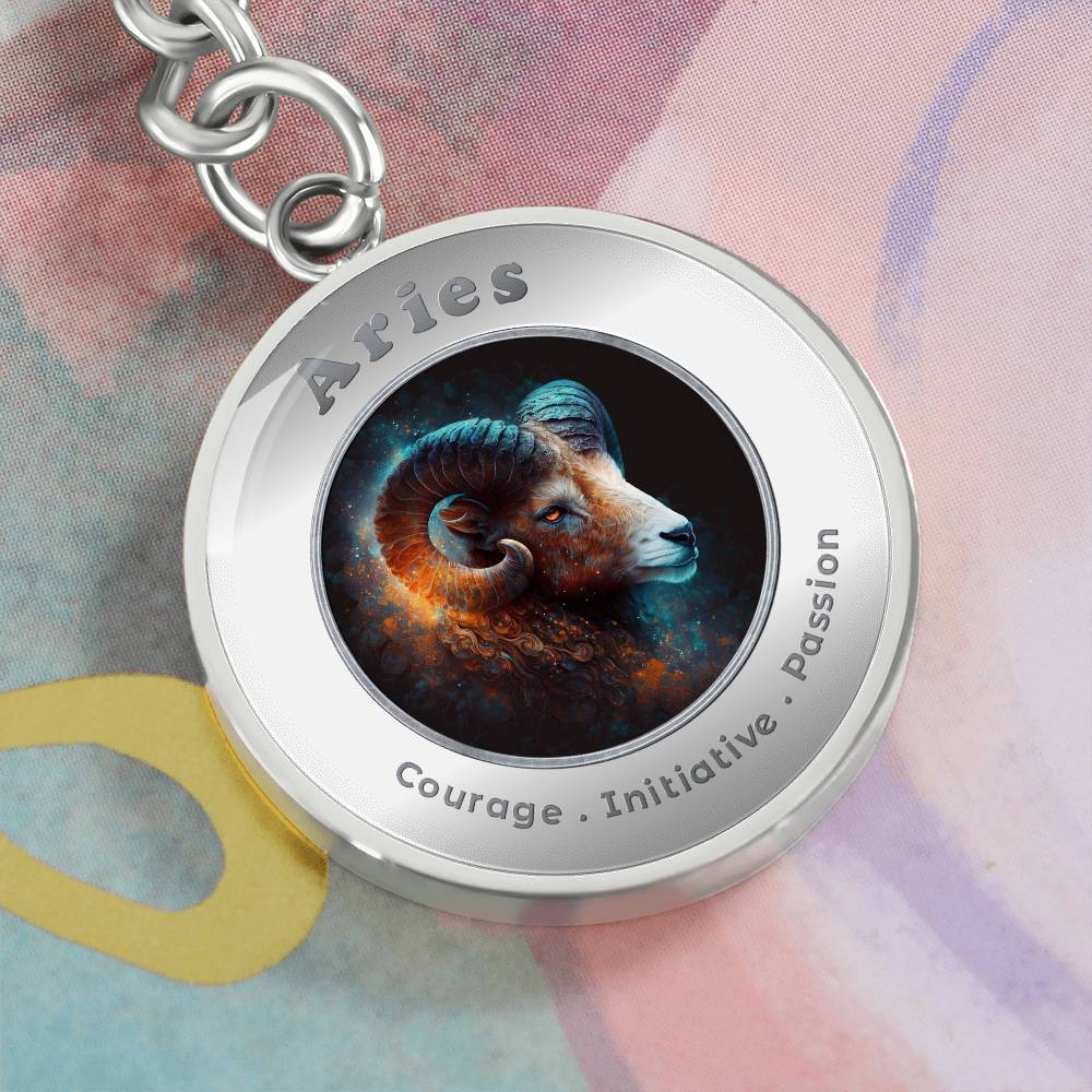 Aries - Affirmation Keychain - More Than CharmsMore Than Charms