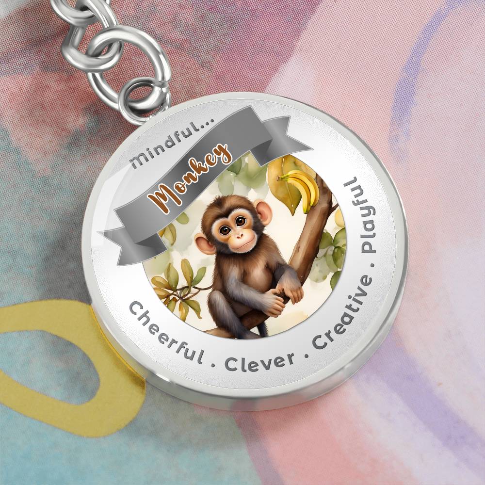Monkey - Power Animal Affirmation Keychain - More Than CharmsMore Than Charms
