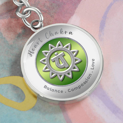 Heart Chakra - Love Compassion Balance - Affirmation Keychain - More Than CharmsMore Than Charms