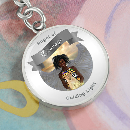 Courage - Guardian Angel Affirmation Keychain - More Than CharmsMore Than Charms
