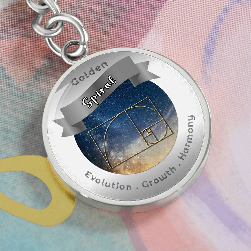 Golden Spiral - Affirmation Keychain - More Than CharmsMore Than Charms