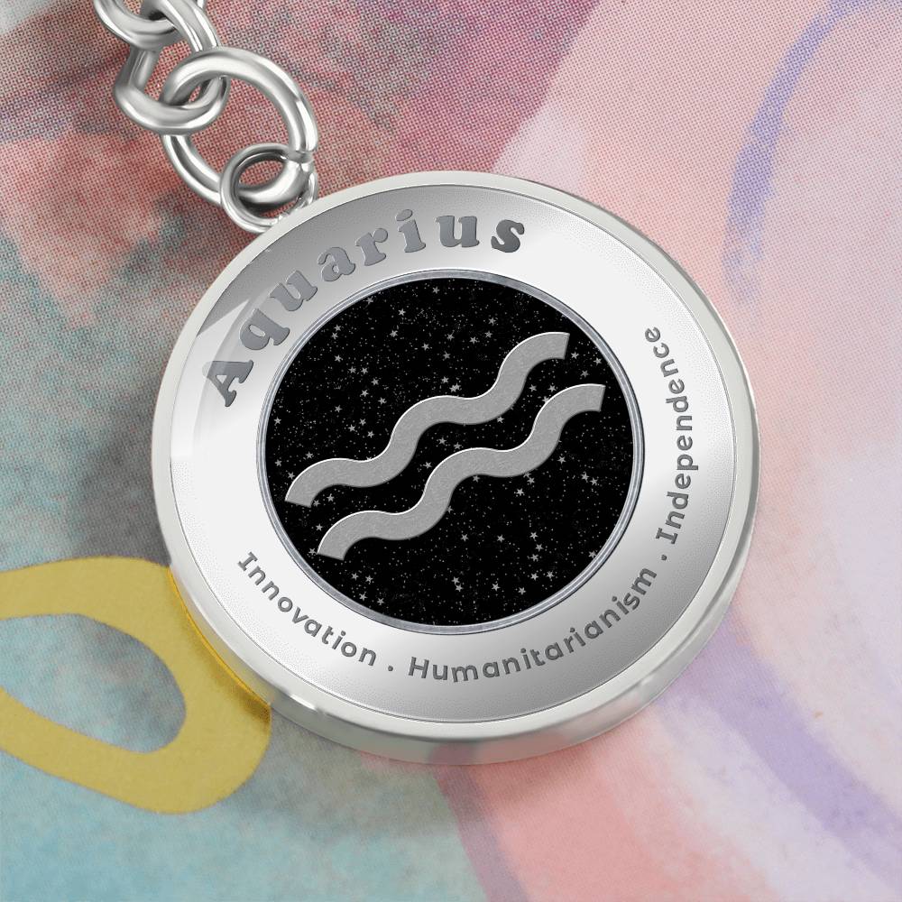 Aquarius - Affirmation Keychain - More Than CharmsMore Than Charms
