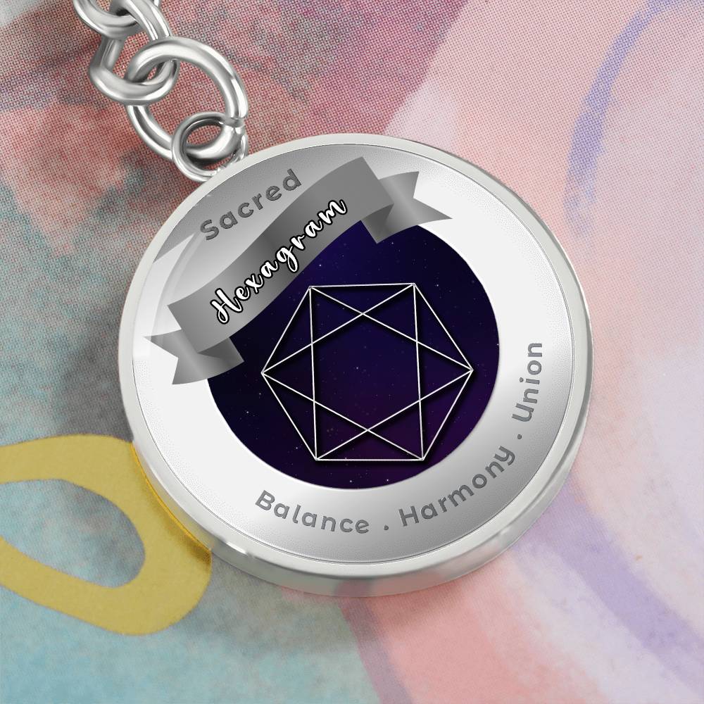 Hexagram - Affirmation Keychain - More Than CharmsMore Than Charms