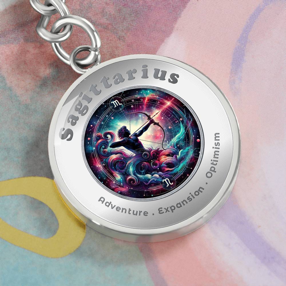 Sagittarius - Affirmation Keychain - More Than CharmsMore Than Charms