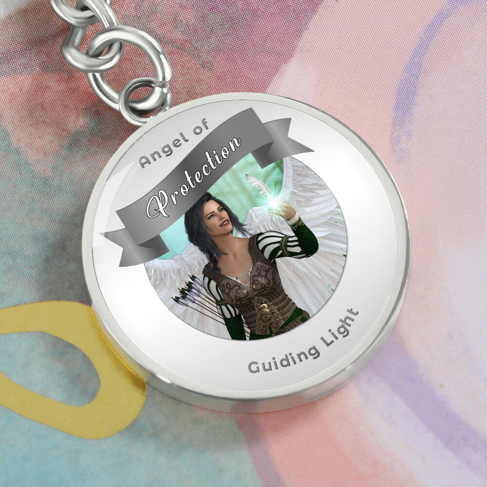 Protection - Guardian Angel Affirmation Keychain - More Than CharmsMore Than Charms