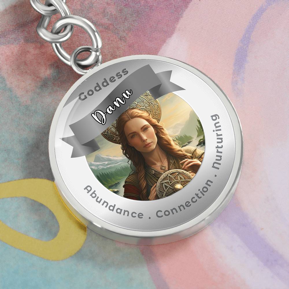 Danu - Affirmation Keychain For Abundance Connection Nurturing- More Than CharmsMore Than Charms