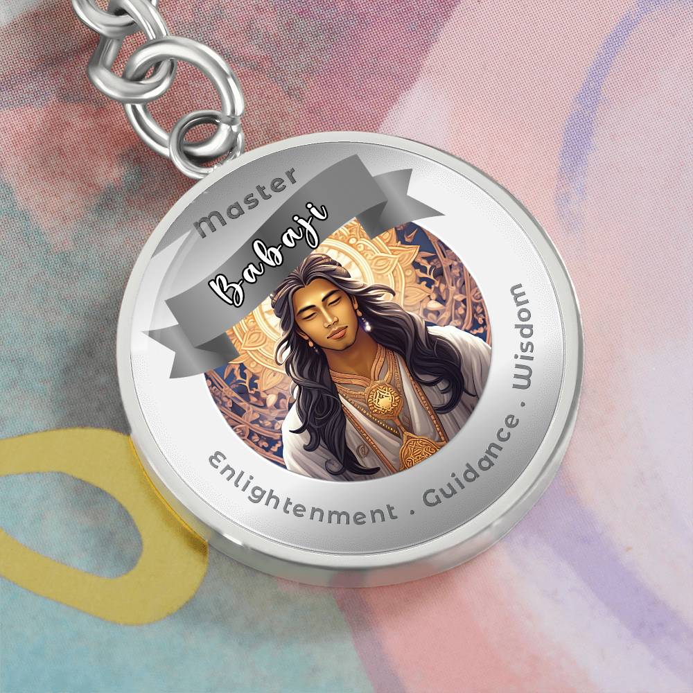 Babaji - Affirmation Keychain For Enlightenment Guidance Wisdom - More Than CharmsMore Than Charms