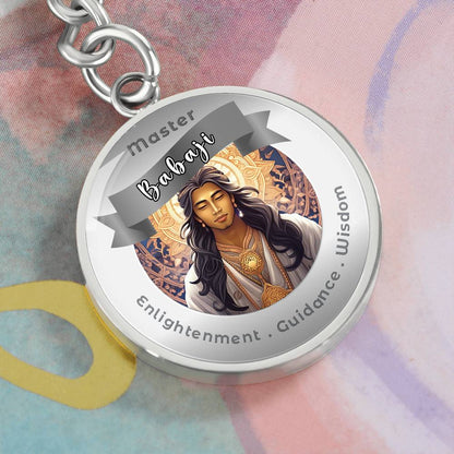 Babaji - Affirmation Keychain For Enlightenment Guidance Wisdom - More Than CharmsMore Than Charms