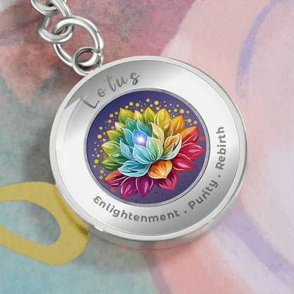 Lotus - Affirmation Keychain - More Than CharmsMore Than Charms