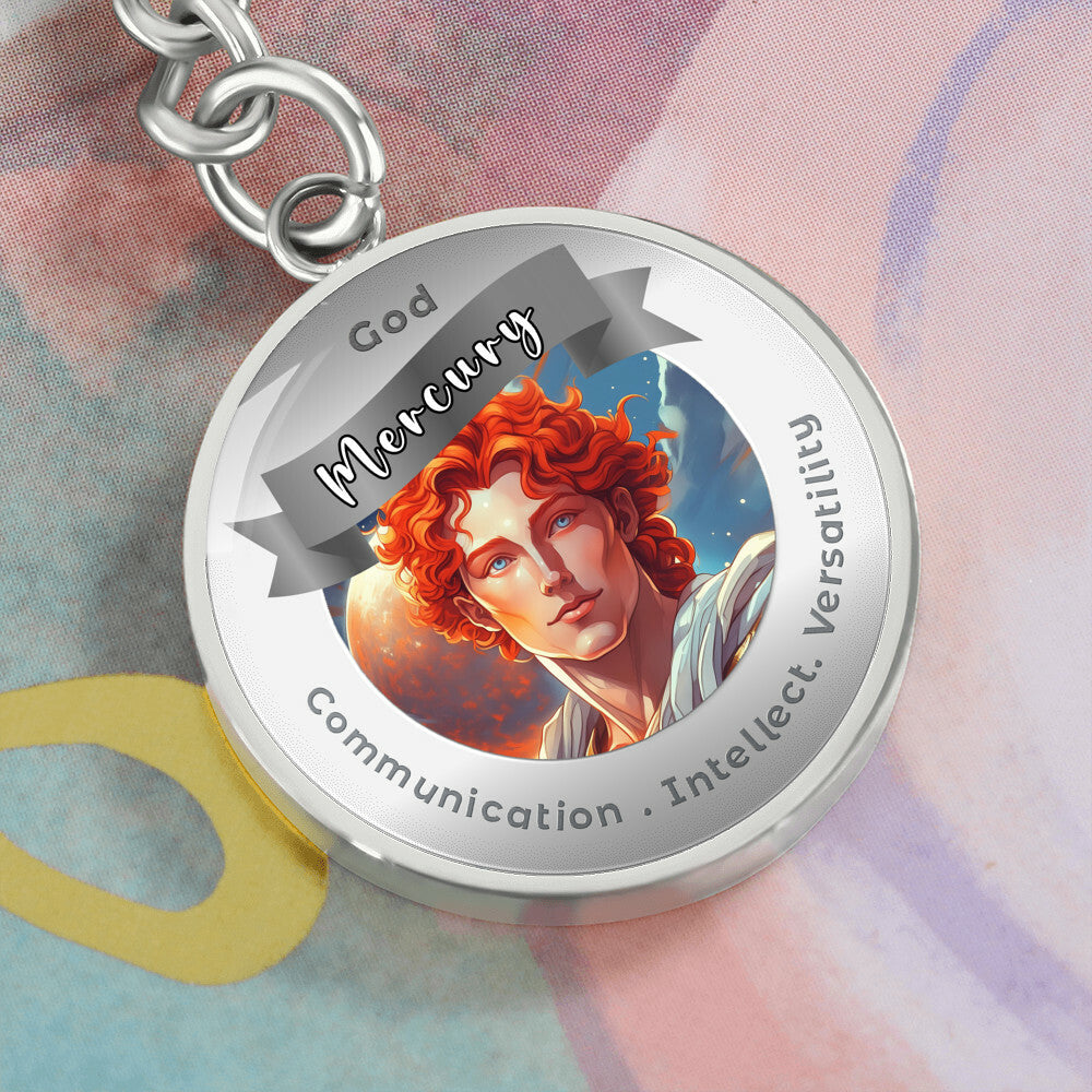 Mercury- Affirmation Keychain For Communication Intellect Versatility - More Than CharmsMore Than Charms