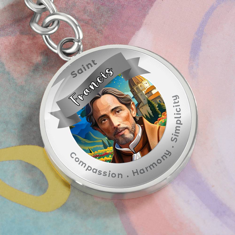 Saint Francisis - Affirmation Keychain - More Than CharmsMore Than Charms