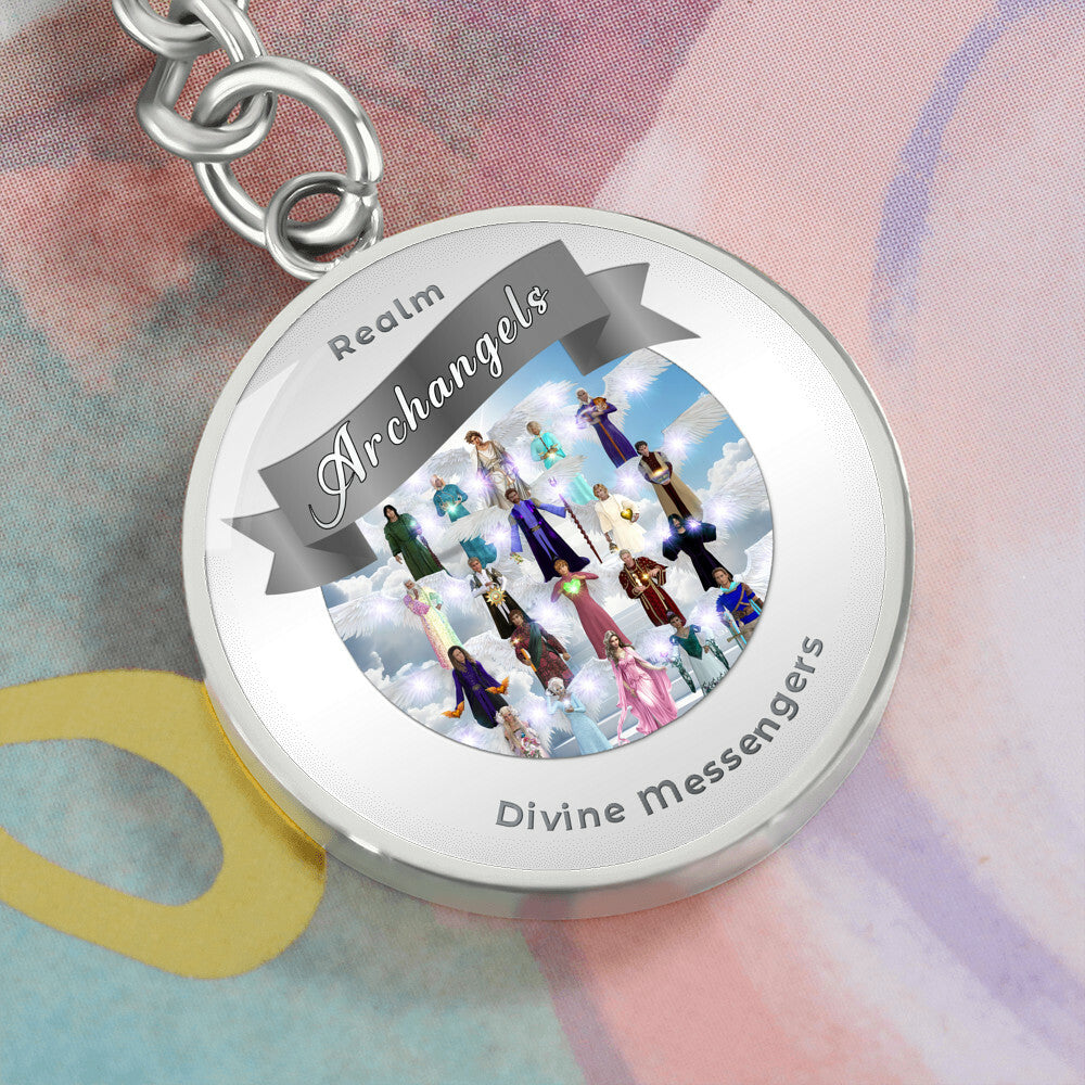 Archangels - Angelic Realm Affirmation Keychain For Divine Messengers - More Than CharmsMore Than Charms