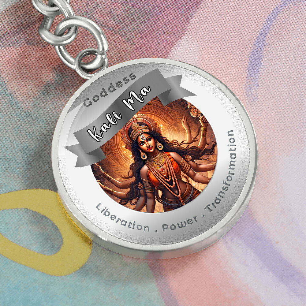 Goddess Kali - Affirmation Keychain For Liberation Power Transformation- More Than CharmsMore Than Charms