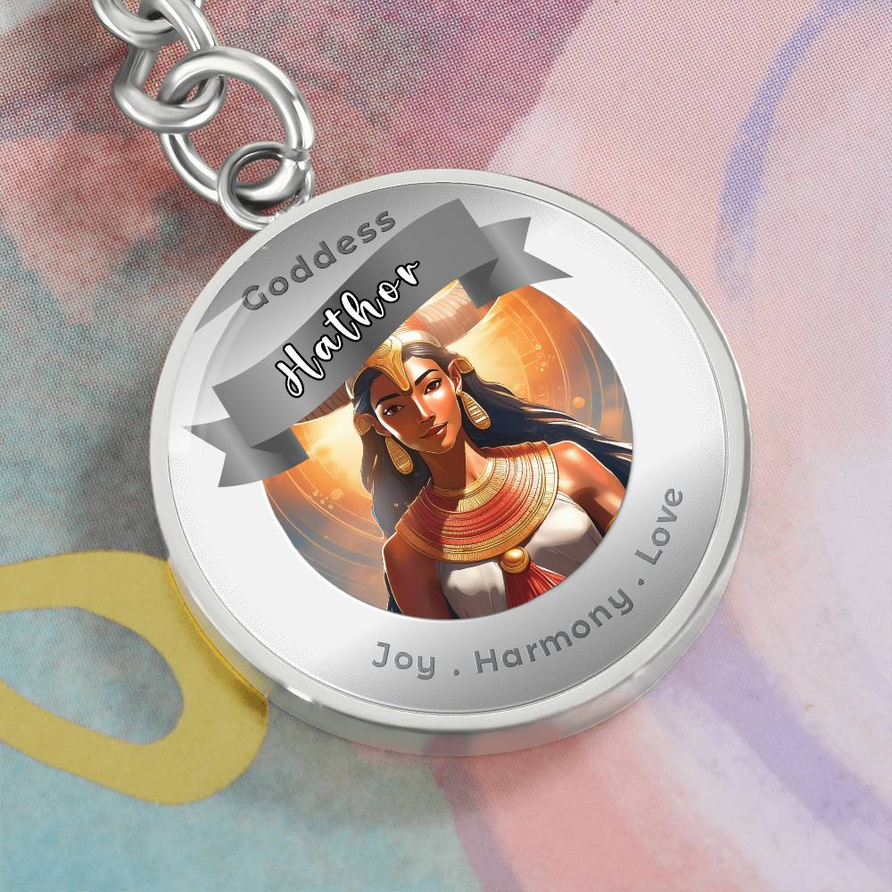 Hathor - Affirmation Keychain For Joy Harmony Love - More Than CharmsMore Than Charms