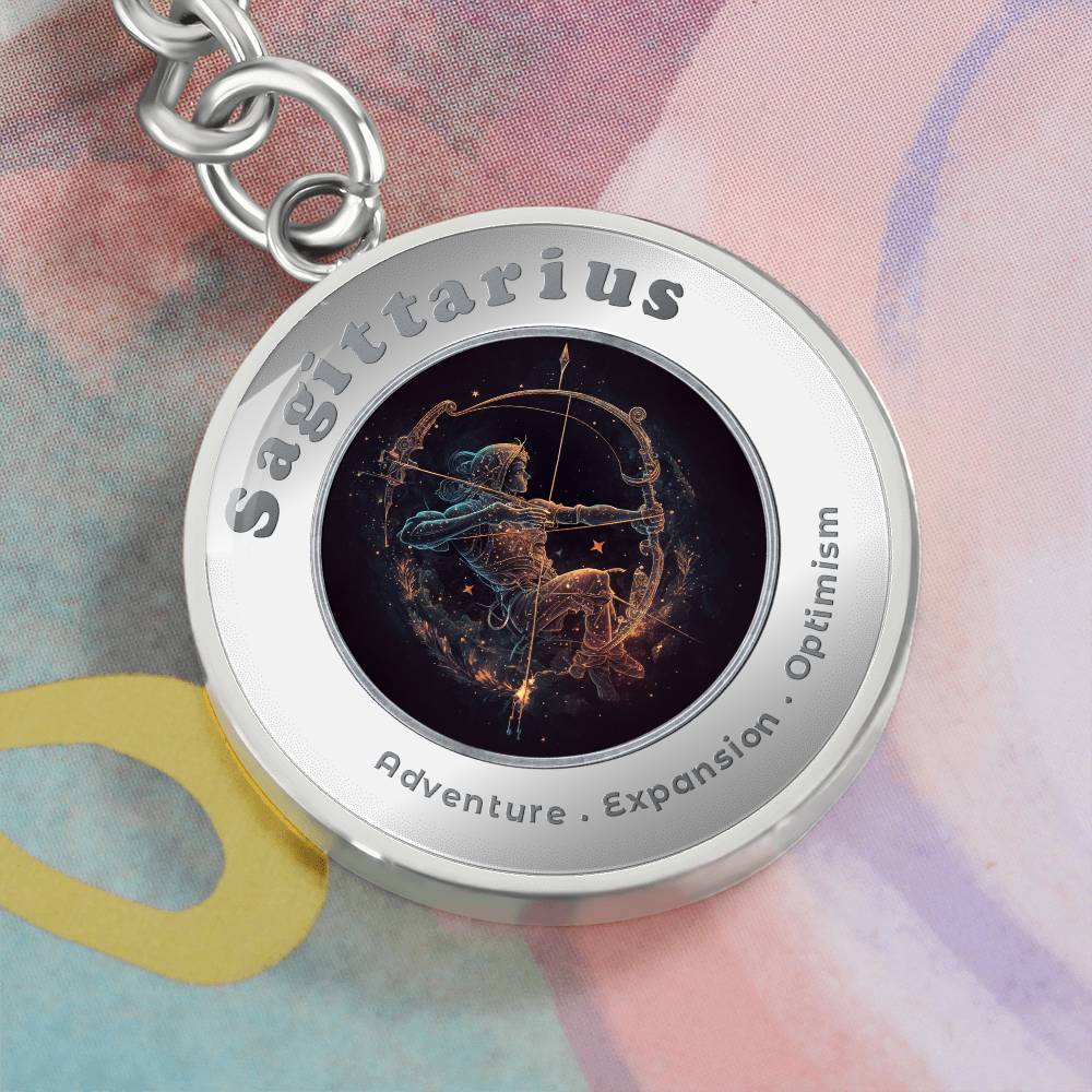 Sagittarius - Affirmation Keychain - More Than CharmsMore Than Charms