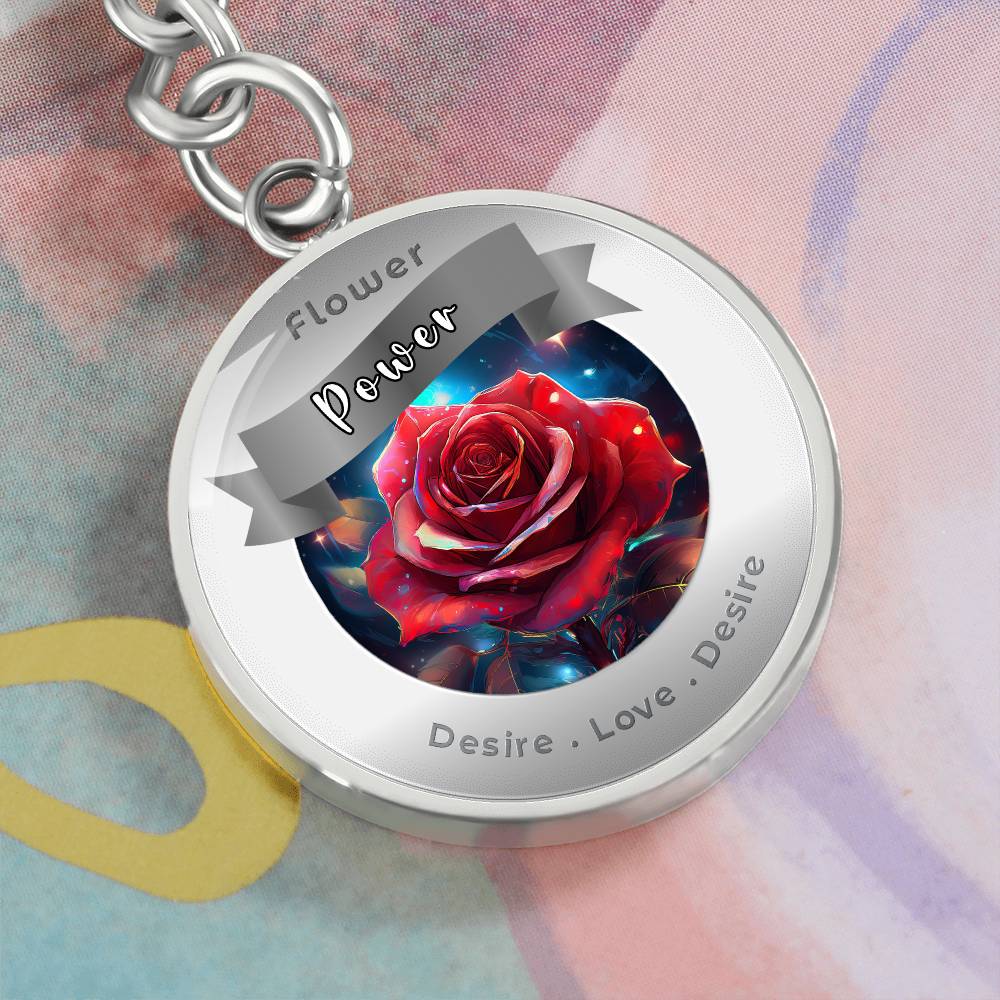 Rose - Affirmation Keychain - More Than CharmsMore Than Charms